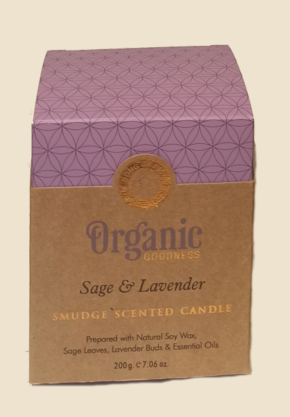 Organic Goodness Sojawachskerze Lavendel & Salbei